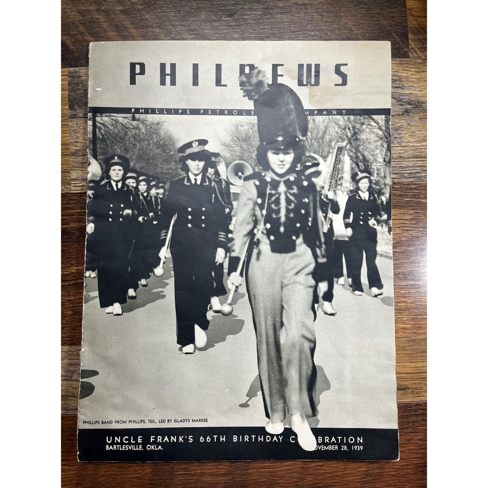 1939 Philnews Phillips Petroleum Frank Phillips 66th Birthday Magazine Oklahoma